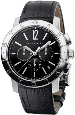 BULGARI ブラック ベルト Bulgari - BVLGARI Chronograph 41mm - Stainless Steel – Watch
