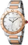 Bulgari,Bulgari - BVLGARI Automatic 37mm - Stainless Steel and Rose Gold - Watch Brands Direct