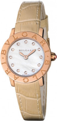 Bulgari,Bulgari - BVLGARI Quartz 26mm - Rose Gold - Watch Brands Direct