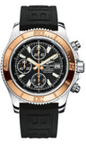 Breitling,Breitling - Superocean Chronograph II Abyss White Steel and Gold - Watch Brands Direct