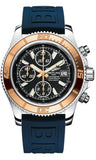 Breitling,Breitling - Superocean Chronograph II Abyss White Steel and Gold - Watch Brands Direct