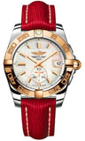 Breitling,Breitling - Galactic 36 Automantic Steel-Rose Gold - Sahara Strap - Watch Brands Direct