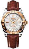 Breitling,Breitling - Galactic 36 Automantic Steel-Rose Gold - Sahara Strap - Watch Brands Direct