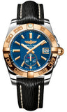 Breitling,Breitling - Galactic 36 Automantic Steel-Rose Gold - Sahara Strap - Watch Brands Direct