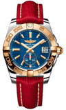 Breitling,Breitling - Galactic 36 Automantic Steel-Rose Gold - Sahara Strap - Watch Brands Direct