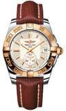 Breitling,Breitling - Galactic 36 Automantic Steel-Rose Gold - Sahara Strap - Watch Brands Direct