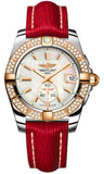 Breitling,Breitling - Galactic 36 Automantic Steel-Rose Gold - Diamond Bezel - Sahara Strap - Watch Brands Direct