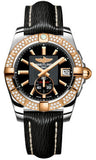 Breitling,Breitling - Galactic 36 Automantic Steel-Rose Gold - Diamond Bezel - Sahara Strap - Watch Brands Direct