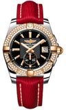 Breitling,Breitling - Galactic 36 Automantic Steel-Rose Gold - Diamond Bezel - Sahara Strap - Watch Brands Direct