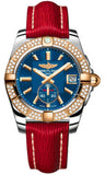 Breitling,Breitling - Galactic 36 Automantic Steel-Rose Gold - Diamond Bezel - Sahara Strap - Watch Brands Direct