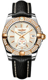 Breitling,Breitling - Galactic 36 Automantic Steel-Rose Gold - Diamond Bezel - Sahara Strap - Watch Brands Direct