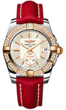 Breitling,Breitling - Galactic 36 Automantic Steel-Rose Gold - Diamond Bezel - Sahara Strap - Watch Brands Direct