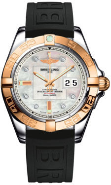 Breitling,Breitling - Galactic 41 Steel-Rose Gold - Diver Pro III Strap - Watch Brands Direct