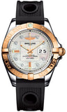 Breitling,Breitling - Galactic 41 Steel-Rose Gold - Ocean Racer Strap - Watch Brands Direct
