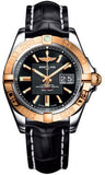 Breitling,Breitling - Galactic 41 Steel-Rose Gold - Croco Strap - Watch Brands Direct