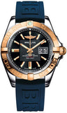 Breitling,Breitling - Galactic 41 Steel-Rose Gold - Diver Pro III Strap - Watch Brands Direct