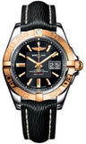 Breitling,Breitling - Galactic 41 Steel-Rose Gold - Sahara Strap - Watch Brands Direct