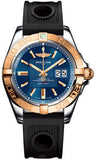 Breitling,Breitling - Galactic 41 Steel-Rose Gold - Ocean Racer Strap - Watch Brands Direct