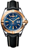 Breitling,Breitling - Galactic 41 Steel-Rose Gold - Sahara Strap - Watch Brands Direct