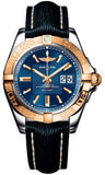 Breitling,Breitling - Galactic 41 Steel-Rose Gold - Sahara Strap - Watch Brands Direct