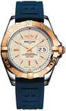 Breitling,Breitling - Galactic 41 Steel-Rose Gold - Diver Pro III Strap - Watch Brands Direct