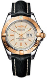 Breitling,Breitling - Galactic 41 Steel-Rose Gold - Sahara Strap - Watch Brands Direct
