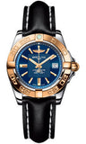 Breitling,Breitling - Galactic 32 Steel-Rose Gold - Leather Strap - Watch Brands Direct