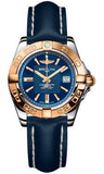 Breitling,Breitling - Galactic 32 Steel-Rose Gold - Leather Strap - Watch Brands Direct