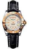 Breitling,Breitling - Galactic 32 Steel-Rose Gold - Croco Strap - Watch Brands Direct