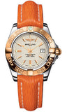 Breitling,Breitling - Galactic 32 Steel-Rose Gold - Sahara Strap - Watch Brands Direct