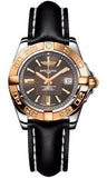 Breitling,Breitling - Galactic 32 Steel-Rose Gold - Leather Strap - Watch Brands Direct