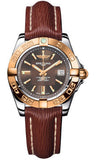 Breitling,Breitling - Galactic 32 Steel-Rose Gold - Sahara Strap - Watch Brands Direct