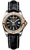 Breitling,Breitling - Galactic 32 Steel-Rose Gold - Diamond Bezel - Croco Strap - Watch Brands Direct