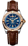 Breitling,Breitling - Galactic 32 Steel-Rose Gold - Diamond Bezel - Croco Strap - Watch Brands Direct