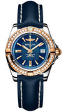 Breitling,Breitling - Galactic 32 Steel-Rose Gold - Diamond Bezel - Leather Strap - Watch Brands Direct