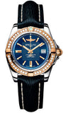Breitling,Breitling - Galactic 32 Steel-Rose Gold - Diamond Bezel - Sahara Strap - Watch Brands Direct