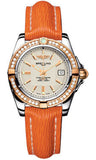 Breitling,Breitling - Galactic 32 Steel-Rose Gold - Diamond Bezel - Sahara Strap - Watch Brands Direct