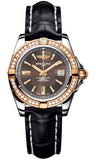 Breitling,Breitling - Galactic 32 Steel-Rose Gold - Diamond Bezel - Croco Strap - Watch Brands Direct