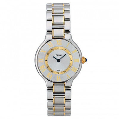 Cartier,Cartier - Must 21 Two-Tone - Stainless Steel and 18K Yellow Gold - Watch Brands Direct