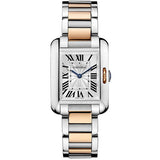Cartier,Cartier - Tank Anglaise Stainless Steel and Pink Gold - Watch Brands Direct