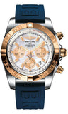 Breitling,Breitling - Chronomat 44 Steel and Rose Gold Polished Bezel - Diver Pro III Strap - Watch Brands Direct