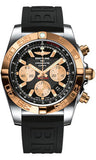 Breitling,Breitling - Chronomat 44 Steel and Rose Gold Polished Bezel - Diver Pro III Strap - Watch Brands Direct