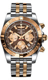 Breitling,Breitling - Chronomat 44 Steel and Rose Gold Polished Bezel - Pilot Two Tone Bracelet - Watch Brands Direct