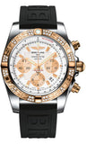 Breitling,Breitling - Chronomat 44 Steel and Rose Gold 60 Diamond Bezel - Diver Pro III Strap - Watch Brands Direct