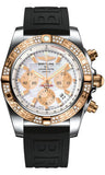 Breitling,Breitling - Chronomat 44 Steel and Rose Gold 60 Diamond Bezel - Diver Pro III Strap - Watch Brands Direct