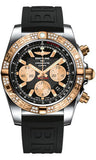 Breitling,Breitling - Chronomat 44 Steel and Rose Gold 60 Diamond Bezel - Diver Pro III Strap - Watch Brands Direct