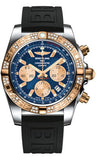 Breitling,Breitling - Chronomat 44 Steel and Rose Gold 60 Diamond Bezel - Diver Pro III Strap - Watch Brands Direct