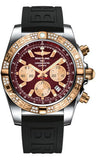 Breitling,Breitling - Chronomat 44 Steel and Rose Gold 60 Diamond Bezel - Diver Pro III Strap - Watch Brands Direct