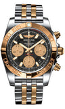 Breitling,Breitling - Chronomat 41 Steel and Gold - Steel and Gold Pilot Bracelet - Watch Brands Direct
