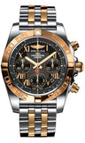 Breitling,Breitling - Chronomat 41 Steel and Gold Polished Bezel - Steel and Rose Gold Bracelet - Watch Brands Direct